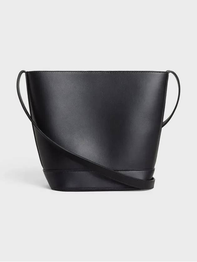 Coeur Triomphe Calfskin Small Bucket Bag Black - CELINE - BALAAN 4