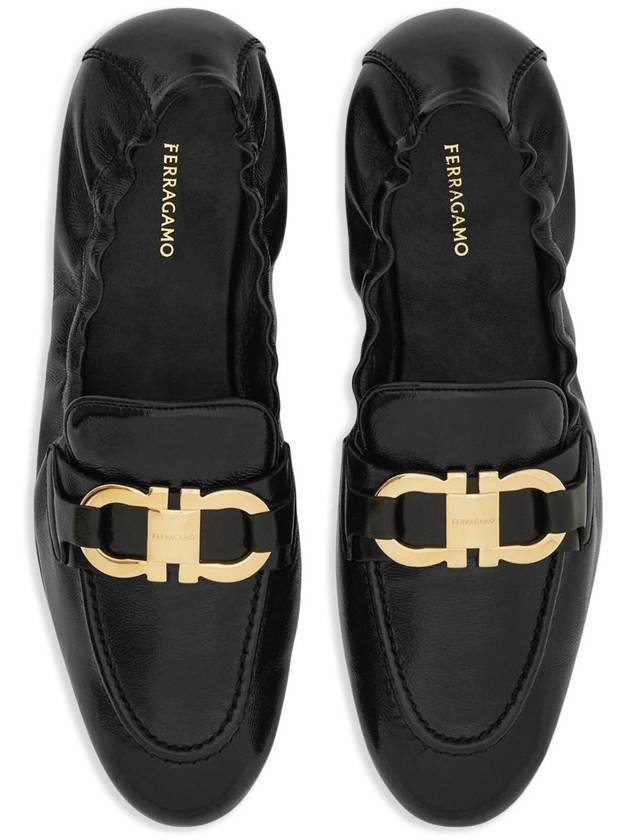 Ferragamo Flat shoes Black - SALVATORE FERRAGAMO - BALAAN 3