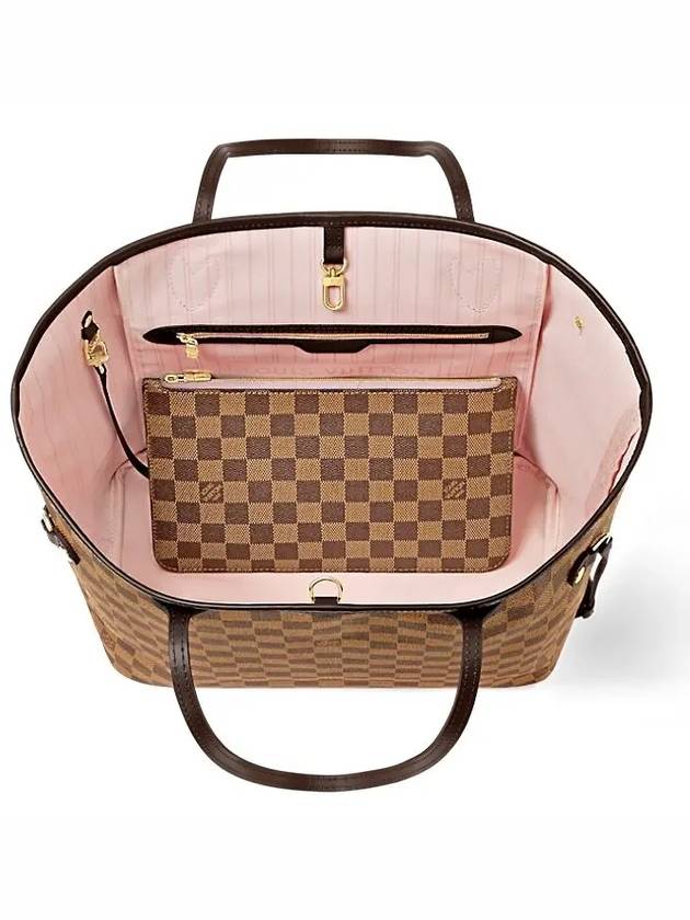 Neverfull MM Damier Tote Bag Rose Ballerine - LOUIS VUITTON - BALAAN 4