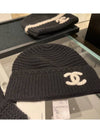 CC logo cashmere beanie black - CHANEL - BALAAN 2