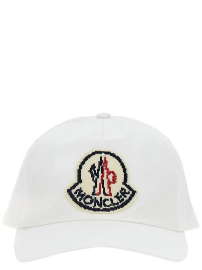 Logo Patch Ball Cap White - MONCLER - BALAAN 2