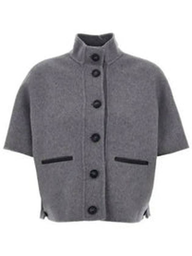 Roll Cashmere Cape Jacket Grey - MAX MARA - BALAAN 2