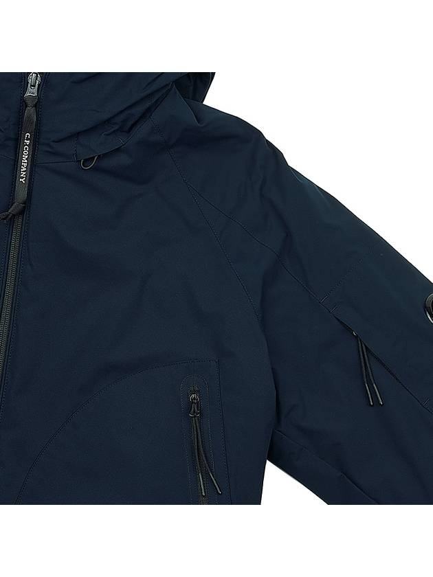 Pro-Tech Ribbed Hooded Jacket Navy - CP COMPANY - BALAAN 5