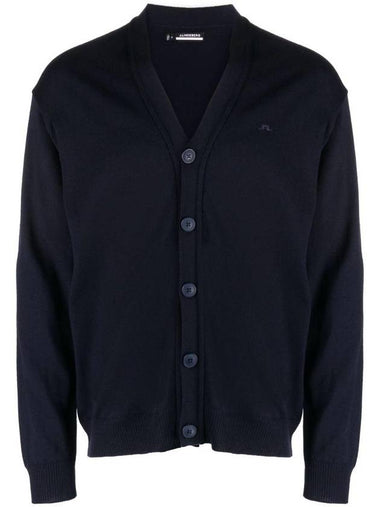 Lucas Merino Wool Knit Cardigan Navy - J.LINDEBERG - BALAAN 1