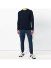 Men's round neck wool knit 6915540A3 V0020 - STONE ISLAND - BALAAN 6