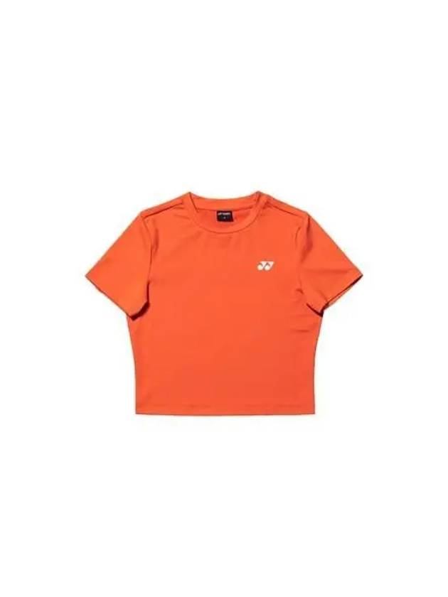 YONEX 245TS013F Orange Women s Color Point Crop Short Sleeve T Shirt - YOUNESS - BALAAN 1