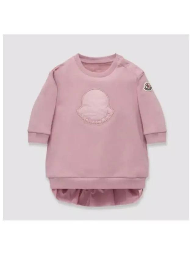 Kids pink dress 3 years old 8I0000689A23 527 - MONCLER - BALAAN 1