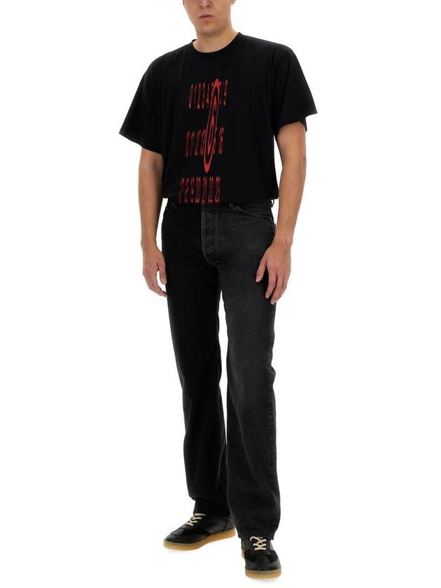 Half And Half 5 Pocket Jeans Black - MAISON MARGIELA - BALAAN 3