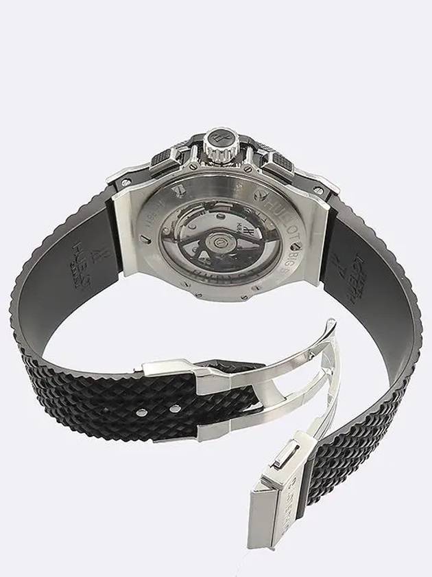 301 SB 131 RX Big Bang Ceramic Chronograph 44MM Black Structured Rubber Strap Men s Watch - HUBLOT - BALAAN 3