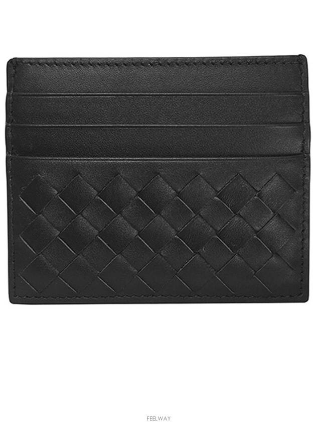 Intrecciato Classic Card Wallet Black - BOTTEGA VENETA - BALAAN 3