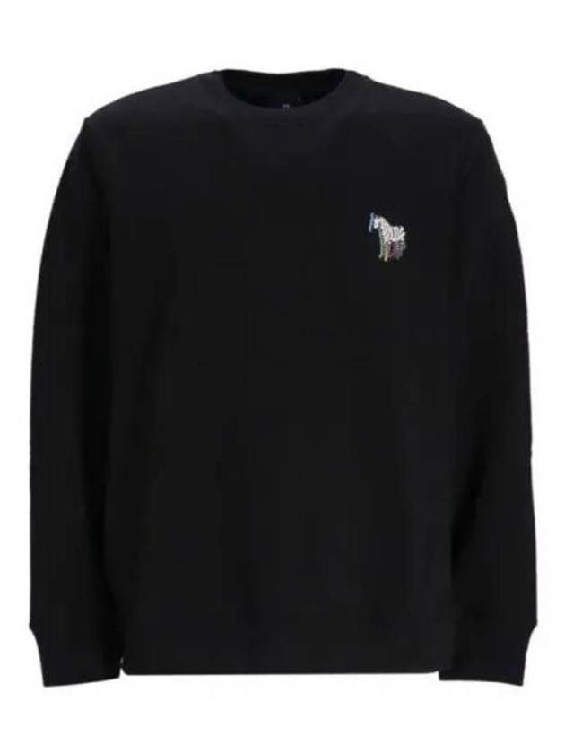 Zebra Printing Regular Fit Sweatshirt Black - PAUL SMITH - BALAAN 2