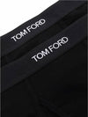 Men's Cotton Logo Waistband Briefs 2 Pack Black - TOM FORD - BALAAN 5