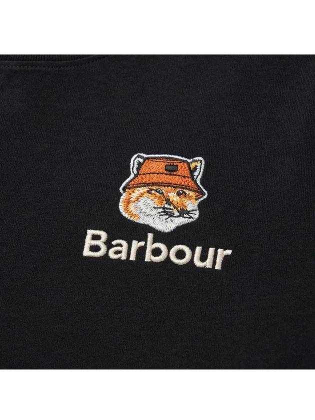 Fox Head Patch Crew Neck Long Sleeve T-Shirt Black - BARBOUR - BALAAN 4