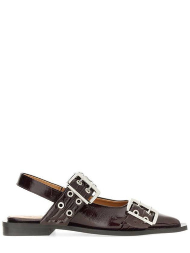 Ganni Ballerina With Buckle - GANNI - BALAAN 1