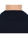 Regular Fit Crew Neck Wool Knit Top Navy - STONE ISLAND - BALAAN 9