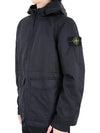 Membrana 3L TC Hooded Jacket Blue - STONE ISLAND - BALAAN 6