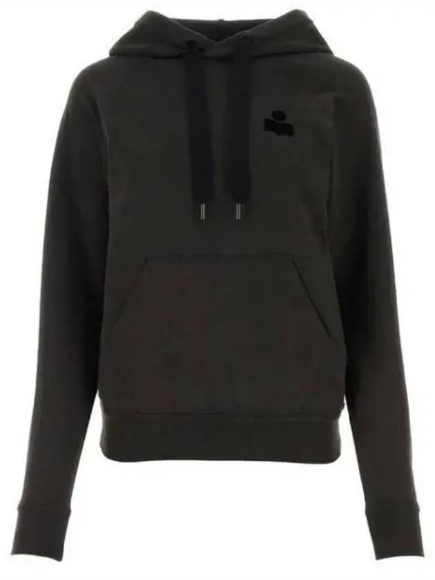 Malibu Logo Print Hooded Top Washed Black - ISABEL MARANT - BALAAN 2