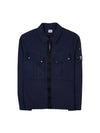 Lens Wappen Double Pocket Over Long Sleeve Shirt Navy - CP COMPANY - BALAAN 1