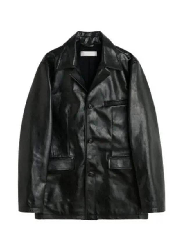 Alley Heavy Grain Leather Jacket Black - OUR LEGACY - BALAAN 2