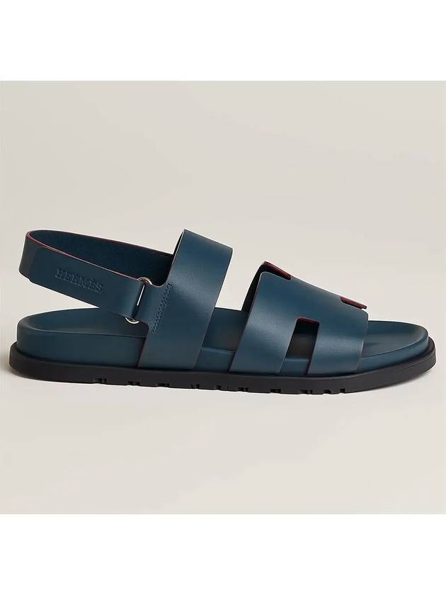 Genius Strap Sandals Blue Celeste Bordeaux - HERMES - BALAAN 2