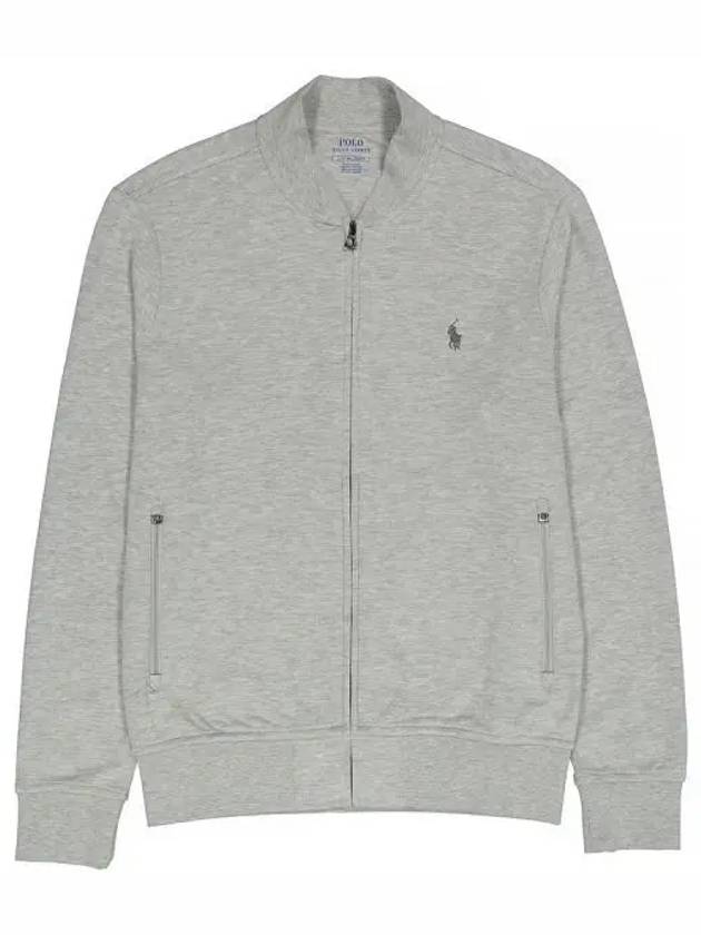 Men's Embroidered Pony Logo Zip-up Jacket Grey - POLO RALPH LAUREN - BALAAN 2