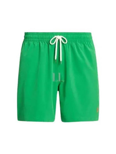 Logo Drawstring Swim Shorts Green - POLO RALPH LAUREN - BALAAN 2