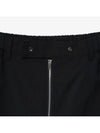 Summer Wool Zip-Up Track Pants Black - NOIRER - BALAAN 6