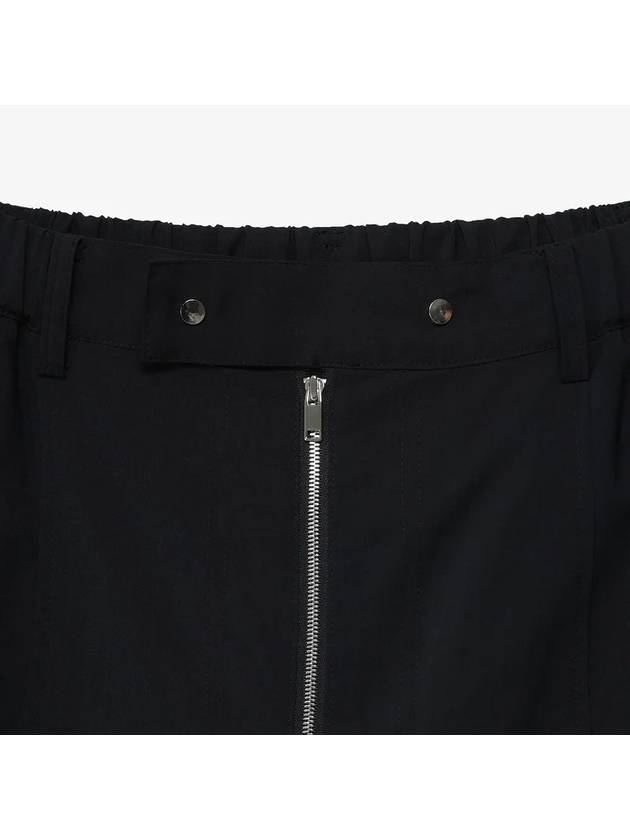 Summer Wool Zip-Up Track Pants Black - NOIRER - BALAAN 6