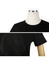 Women's Big Logo Short Sleeve T-Shirt Black - MONCLER - BALAAN.