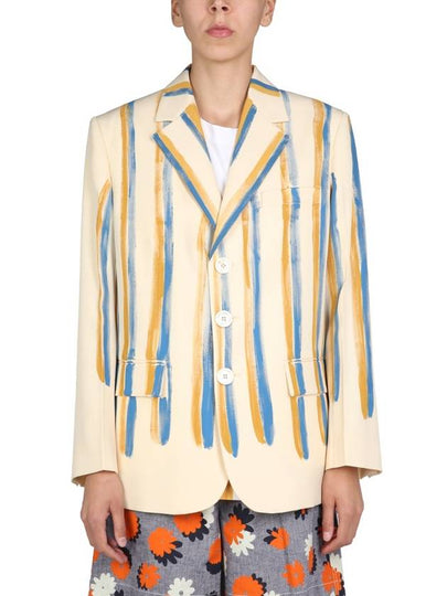 single-breasted jacket beige - MARNI - BALAAN 2