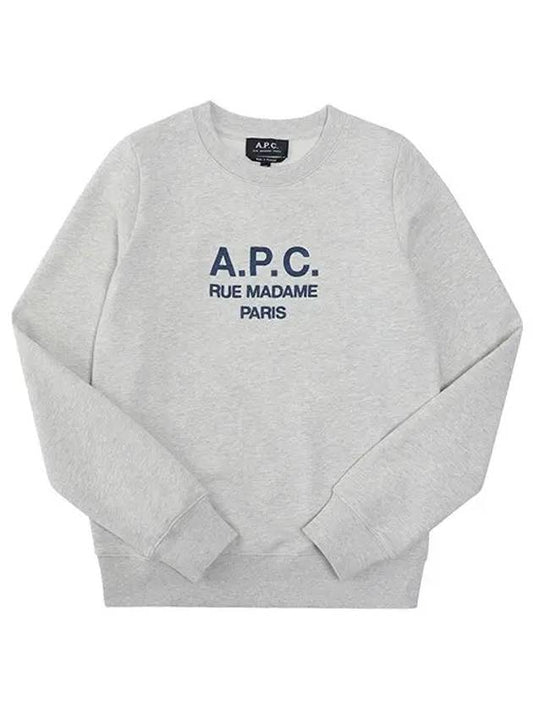 Women's Tina Logo Sweat Sweatshirt Heather Ecru - A.P.C. - BALAAN 2