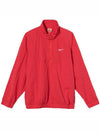 Men's Logo Half Zip Up Nylon Windbreaker Red - NIKE - BALAAN 3