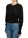 Bea Crop Cardigan Black - VIVIENNE WESTWOOD - BALAAN 6