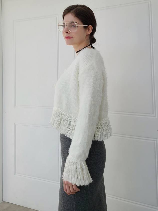 e Women's Lace Point Brushed H-Line Skirt Melange Gray - PRETONE - BALAAN 6