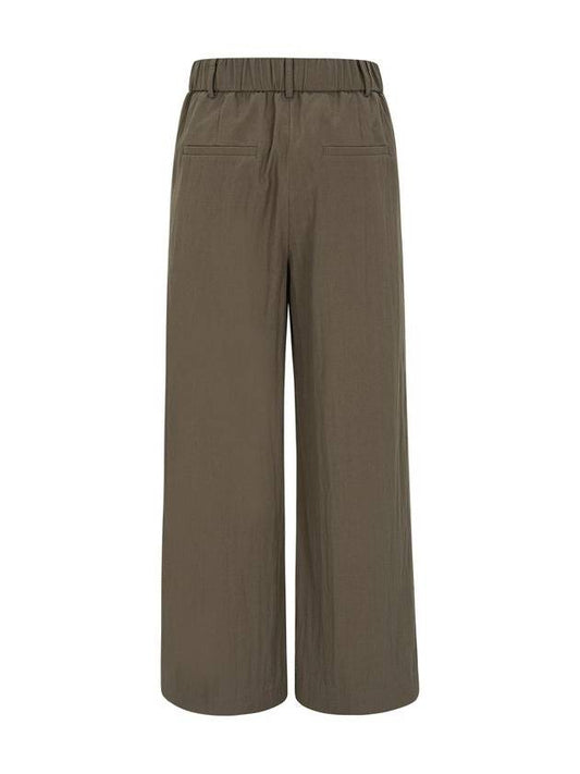 One Tuck Wide Pants Brown 4 Colors - CALLAITE - BALAAN 2