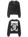 face logo sweatshirt black - OFF WHITE - BALAAN 6