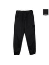 Men's Ghost Piece Wappen Patch Training Cargo Pants Black - STONE ISLAND - BALAAN 1