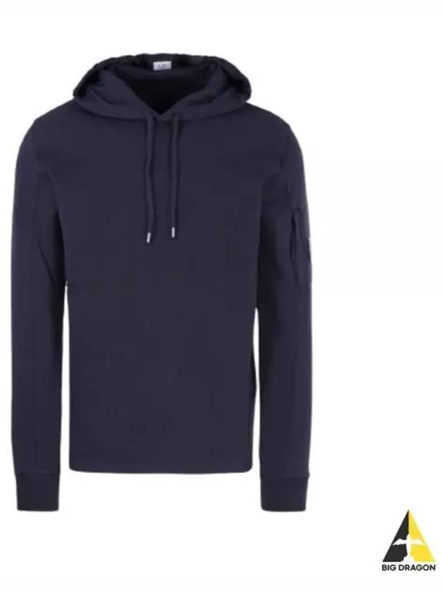 Lens Wappen Light Fleece Hoodie Navy - CP COMPANY - BALAAN 2