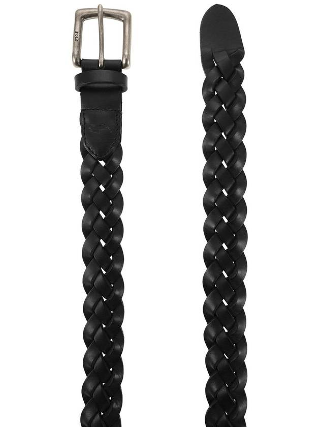 braided leather belt 405805020001 - POLO RALPH LAUREN - BALAAN 3