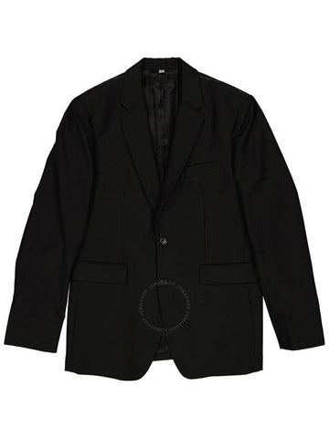 Burberry Men's Black Single Breasted Tailored Jacket Brand Size 56 US Size 46 - BURBERRY - BALAAN 1