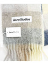 Valley Check Alpaca Muffler Vanilla CA0084 - ACNE STUDIOS - BALAAN 2