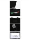 Italia Logo Short Sleeve T-Shirt Black - VETEMENTS - BALAAN 5