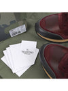 Rockstud Camouflage Low Top Sneakers Burgundy - VALENTINO - BALAAN 9