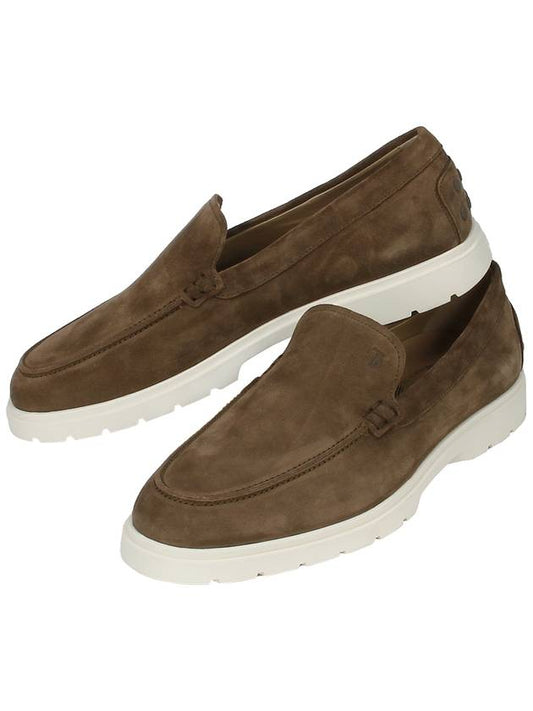 Suede Slipper Loafers Brown - TOD'S - BALAAN 2