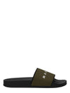 Logo Jacquard Rubber Slippers Military Green - MARNI - BALAAN 2