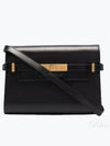 Manhattan Small Shoulder Bag Leather Black - SAINT LAURENT - BALAAN 2