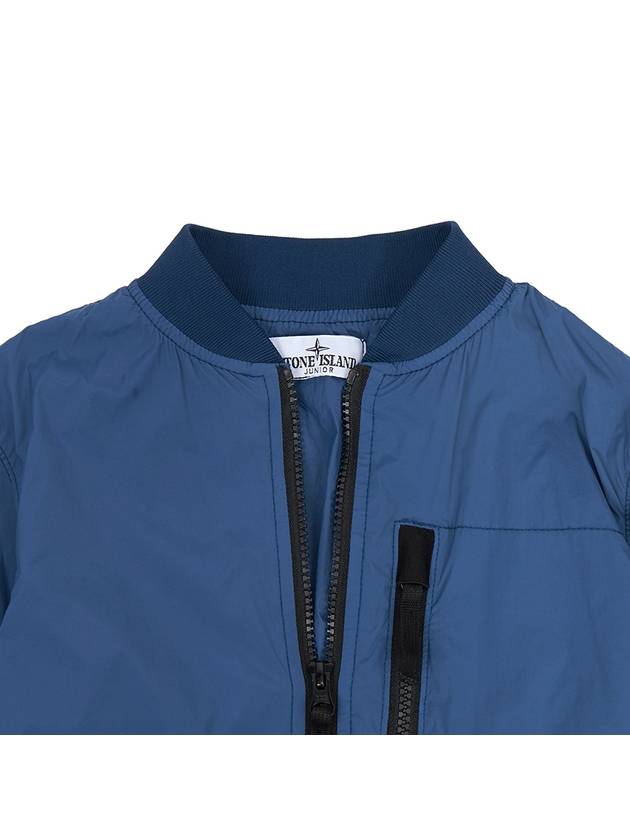 Kids Wappen Patch Bomber Jacket Dark Blue - STONE ISLAND - BALAAN 6