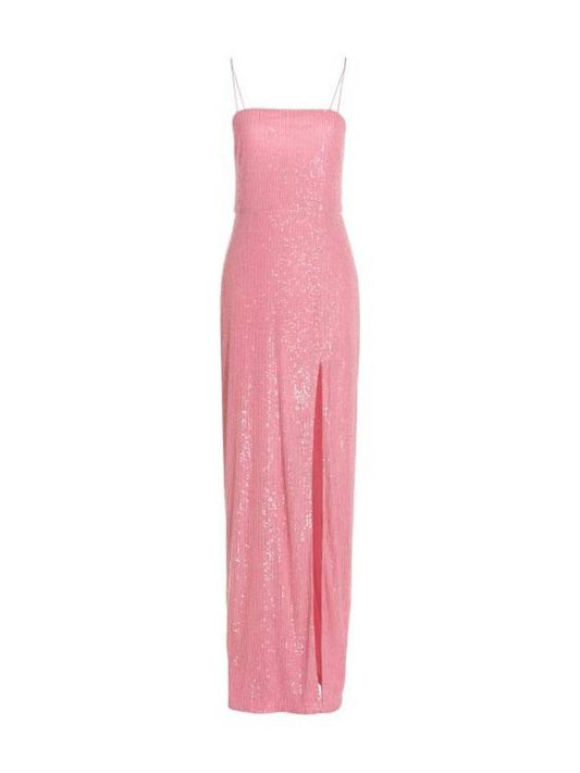 Sequin Slip Long Dress Pink - ROTATE - BALAAN 2