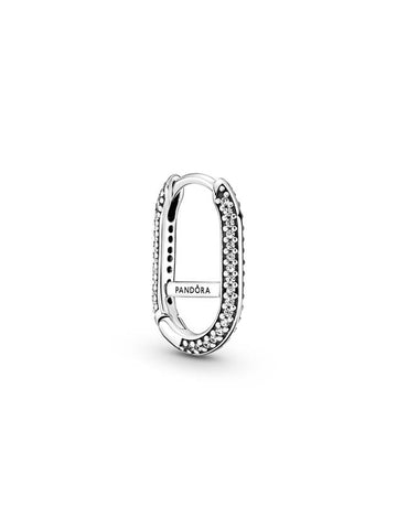 ME Pave Link Earring Sterling Silver - PANDORA - BALAAN 1