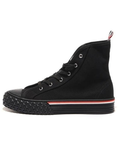 Organic Canvas Tartan Sole College Eight High Top Sneakers MFD 243AF0102 001 - THOM BROWNE - BALAAN 2